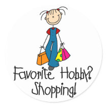 Shopping Favorite Hobby Sticker