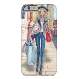 Shopping Girl in London City | Iphone 6 case