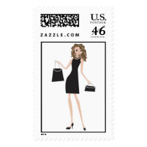shopping lady postage