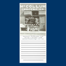 shopping list 1936 rack cards