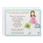 Shopping Mom Baby Boy Shower Invitation with Poem