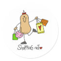 Shopping Nut stickers by stick_figures Shopping Nut stickers