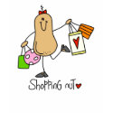 Shopping Nut t-shirts by stick_figures Shopping Nut t-shirts
