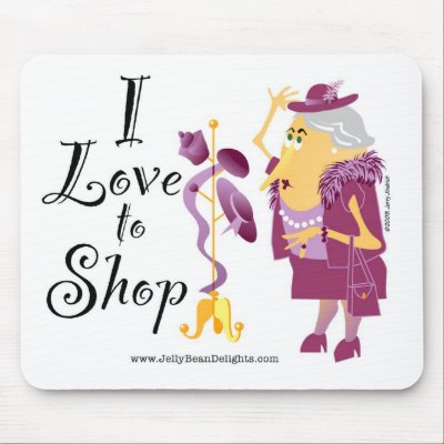 Shopping Queen Mousepad by jerryjindrich