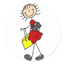 Shopping Stick Figure Lady Sticker by stick_figures Shopping Stick Figure Lady Sticker