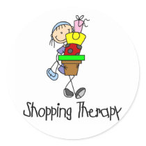 Shopping Therapy Sticker