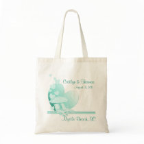 Shore Love/ Green Canvas Bag
