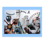 Shore Pier-Wildwood Text Postcard