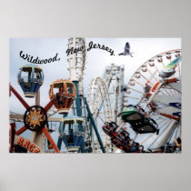 Shore Pier-Wildwood Text Print