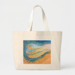 Shoreline Abstract Beach Design Tote Bag