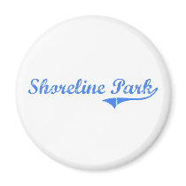 Shoreline Park Florida Classic Design Fridge Magnet