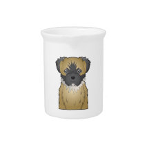Shorkie Cartoon Pitcher