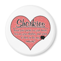 Shorkie Paw Prints Dog Humor magnets