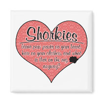 Shorkie Paw Prints Dog Humor magnets