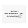Short Attention Span Chicken Postcards