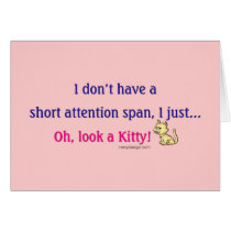 Short Attention Span Humor cards by ironydesign Short Attention Span Humor cards