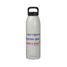 Short Attention Span Kitty Water Bottles