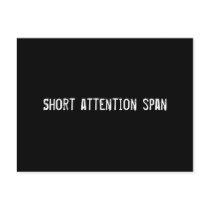 Short attention span postcards