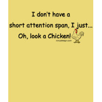 Short Attention Span t-shirts