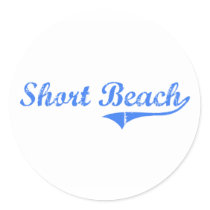 Short Beach Connecticut Classic Design Sticker