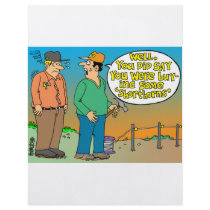 SHORT HORN CARTOON / FARMER HUMOR flyers by agriculture_gifts SHORT HORN CARTOON / FARMER HUMOR flyers