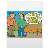 SHORT HORN CARTOON / FARMER HUMOR letterhead
