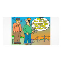 SHORT HORN CARTOON / FARMER HUMOR photo cards