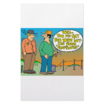 SHORT HORN CARTOON / FARMER HUMOR stationery