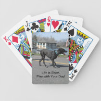 Short Life Dog Playing Cards playing cards