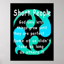 Short People Funny Revenge Design. Posters