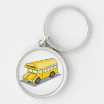 Short School Bus Key Chain