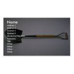 Short shovel business card template