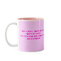 short sweet and complete, It's a GIRL!!, She's ... mugs