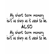Short Term Memory t-shirts by fullofNuts Short Term Memory t-shirts