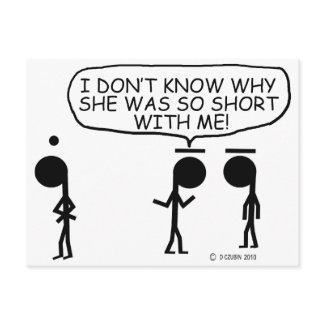 Short With Me postcard