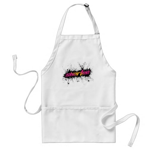 Shortee Black Paint Splatter Aprons