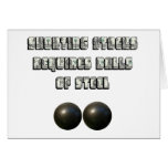 Shorting Stocks Requires Balls of Steel Greeting Cards