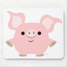 Shorty Cartoon Pig mousepad