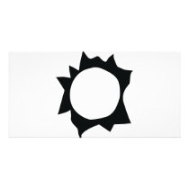 shot hole icon photo greeting card