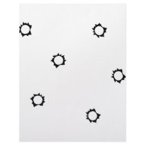 shot holes icon letterhead