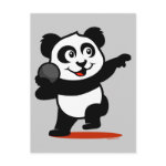 This adorable little panda is too cute! He's competing in a track and field shot put competition and ready to throw his shot. This cute design is perfect for athletes and shot put fans.