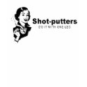 Shot-putters do it with one leg t-shirts by Shirtuosity Shot-putters do it with one leg t-shirts
