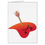 Shot Through the Heart Greeting Card