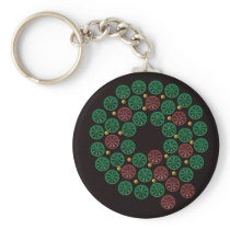 Shotgun Shell Wreath Key Chain
