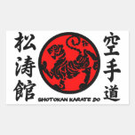 Shotokan adhesive Karate-pity Rectangular Sticker