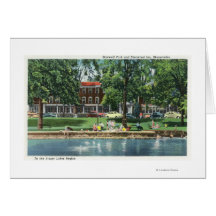 Shotwell Park and Sherwood Inn Scene Greeting Cards