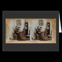 Shoulder Arms Full Stereoview Card - Vintage