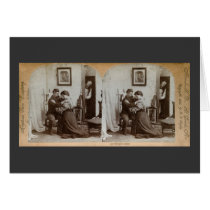 Shoulder Arms Full Stereoview Card - Vintage