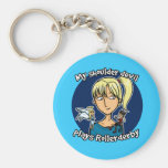 Shoulder devil plays rollerderby keychain