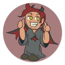 Shoulder Devil Sticker by LindsayDurbin Shoulder Devil Sticker